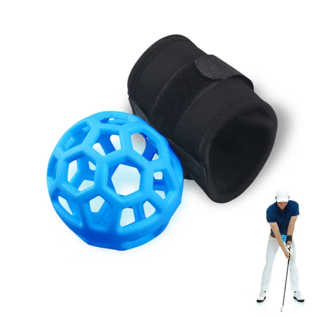 Eastrpupira Golf Swing Trainer Smart Ball & Elbow Training Aid – Fix Chicken Wing & Flying Elbow | Improve Arm Rotation, Posture Correction & Follow-Through | Wrist Strap & Arm Connection Golf Training Equipment for Beginners