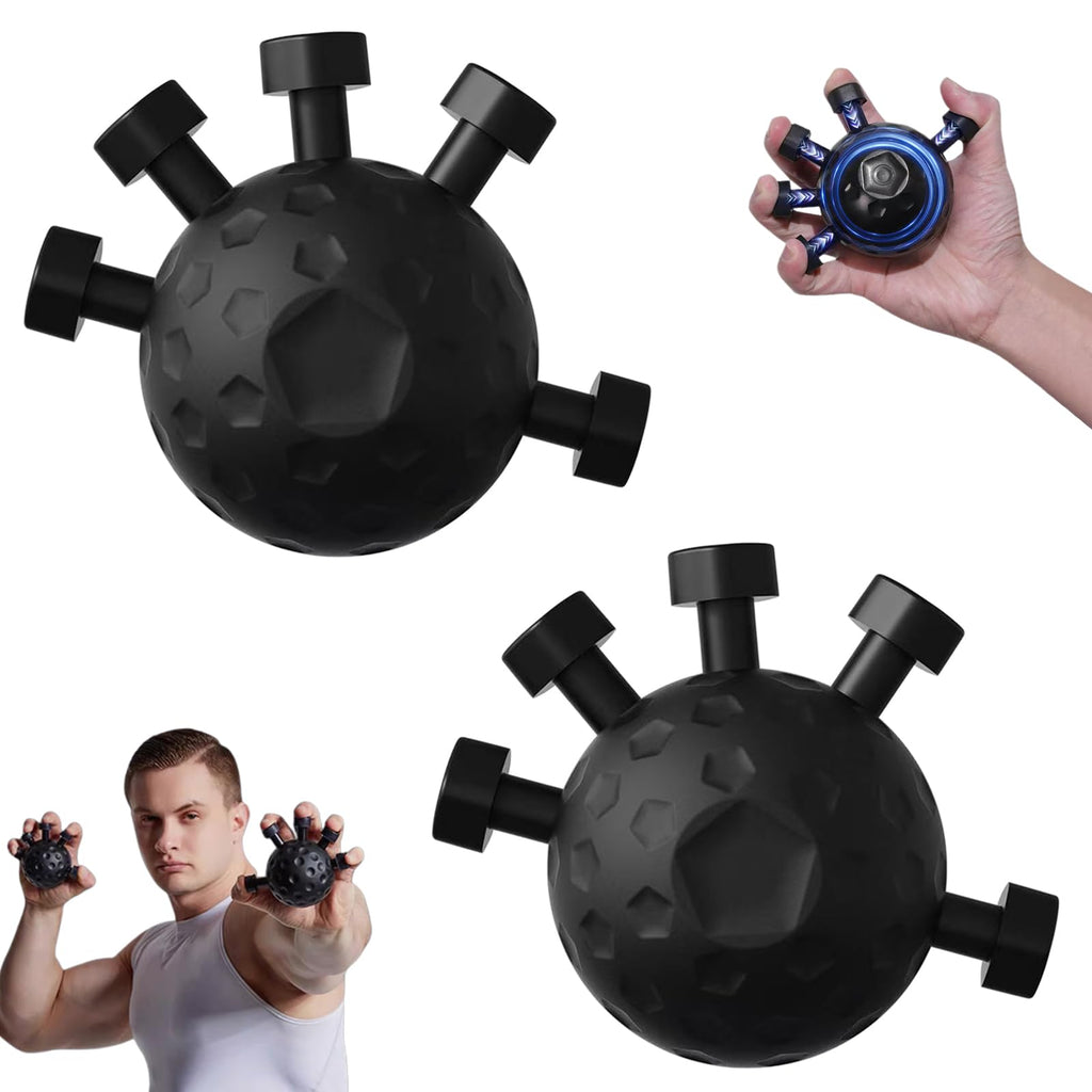 Eastrpupira 2 Pack Finger Grip Strengthener, Finger Strengthener, Finger Strength Trainer, Adjustable Hand Grip Strengthener, Grip Strength Trainer Ball