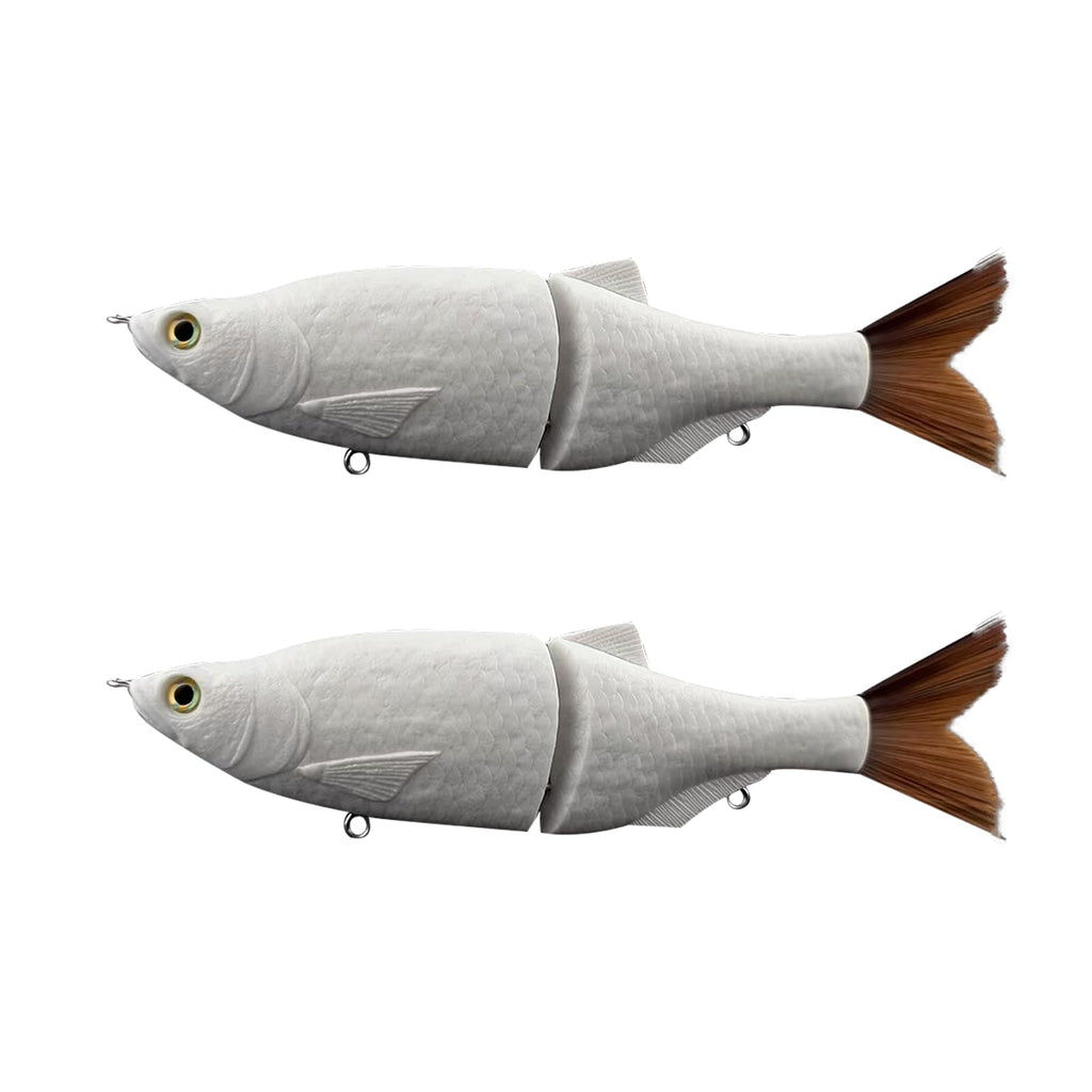 Eastrpupira 2 Pack Glide Bait, Lure Blanks, Glide Baits for Bass Fishing, Musky Lures, Fishing Lure Blanks Unpainted for Fishing
