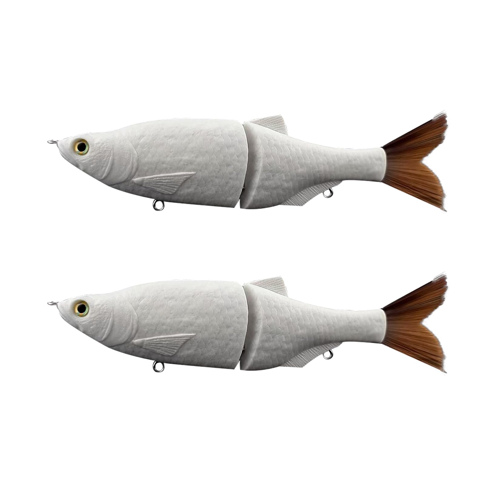Eastrpupira 2 Pack Glide Bait, Lure Blanks, Glide Baits for Bass Fishing, Musky Lures, Fishing Lure Blanks Unpainted for Fishing