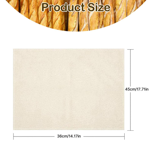 Eastrpupira 3Pcs Linen Cloth for Bread Baking 14x18 Inches Tea Towels for Baking Sourdough Bread Proofing Towel Pastry Cloth for Dough, Baguettes, Loaves, Pastry, Homemade Bread