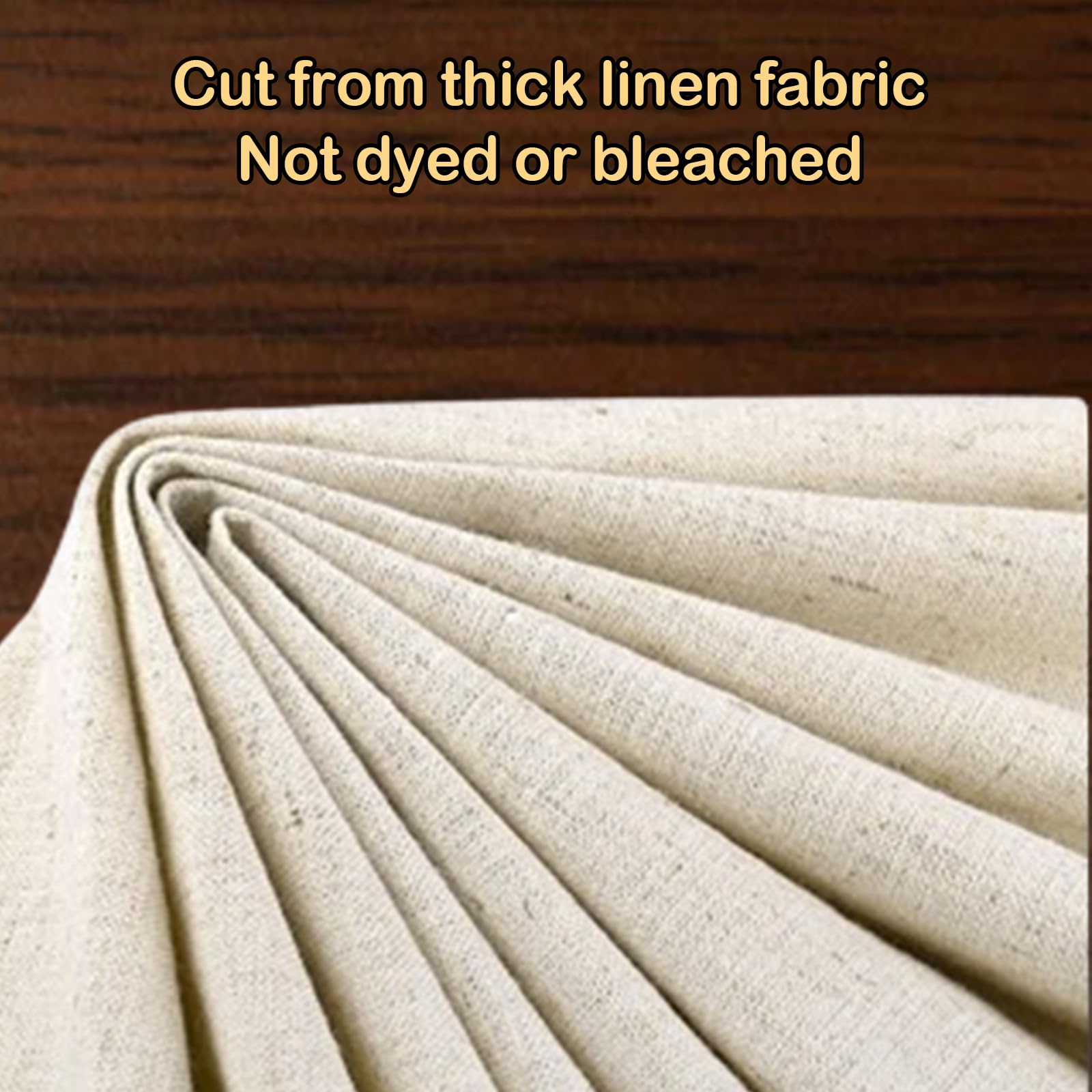 Eastrpupira 3Pcs Linen Cloth for Bread Baking 14x18 Inches Tea Towels for Baking Sourdough Bread Proofing Towel Pastry Cloth for Dough, Baguettes, Loaves, Pastry, Homemade Bread